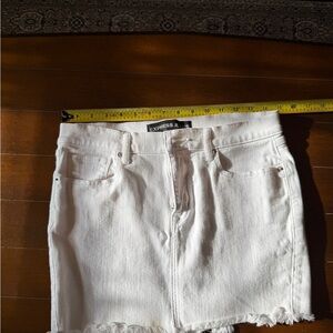 Express white Denim Skirt